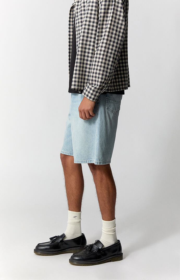 Pacsun Parker Baggy Jorts Light Blue