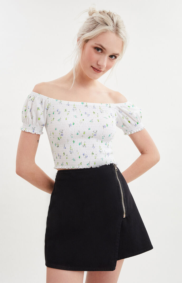 Me To We Lavender Off-The-Shoulder Top at PacSun.com