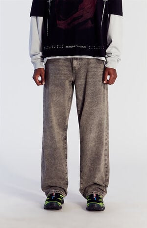 Brown Overdyed Baggy Jeans