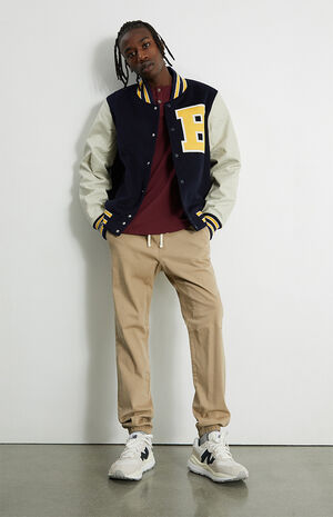 Khaki Slim Jogger Pants image number 1