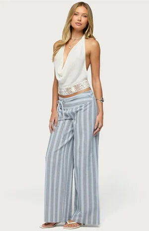 Chera Striped Wide Leg Pants image number 4