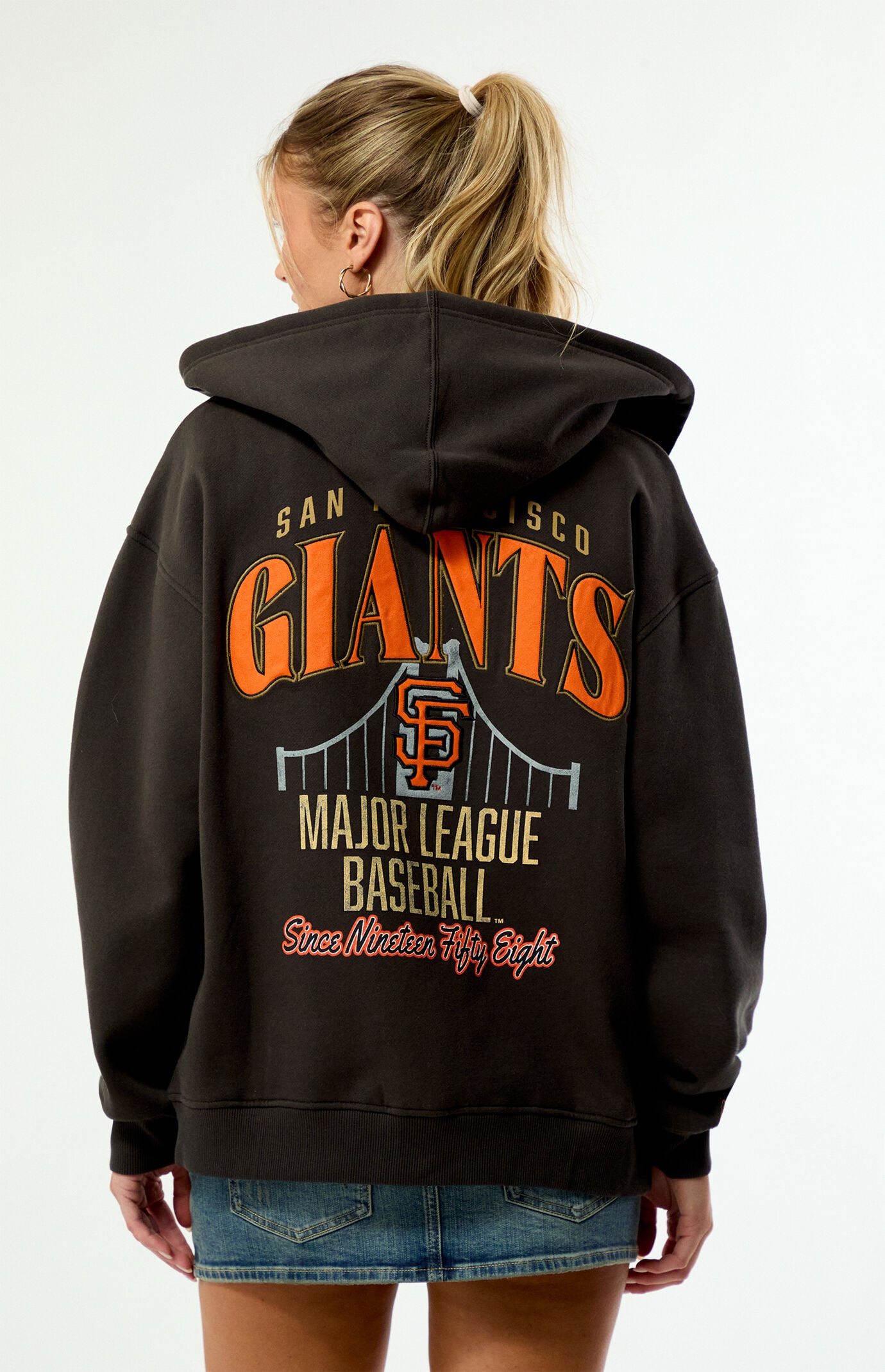 WILD COLLECTIVE x MLB SF Giants Zip Up Hoodie | Pacsun