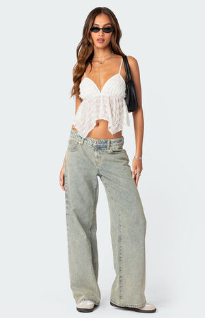 Flutter Frilled Tie Back Top image number 2