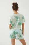 Sunwash Tie-Dyed Cropped T-Shirt Sunwash Tie-Dyed Cropped T-Shirt image number null