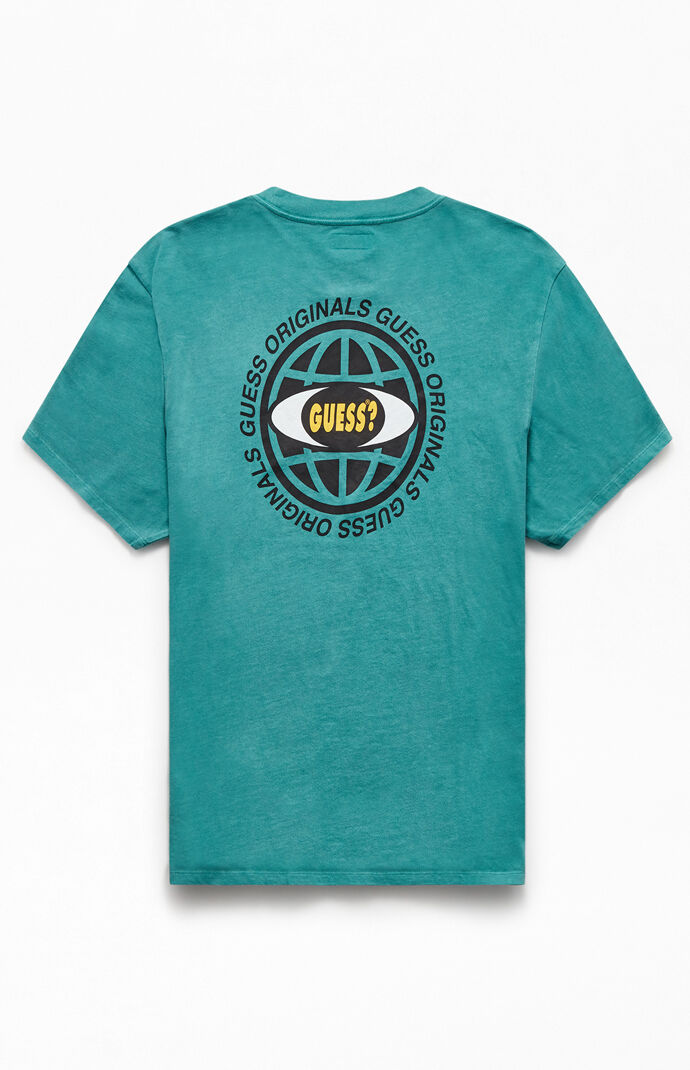 guess t shirt green