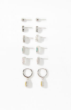 6 Pack Gemstone Earrings image number 2