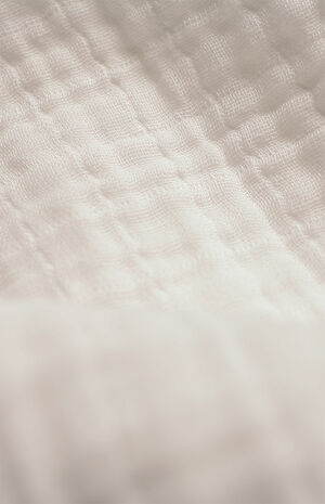 Organic White Gauzy Robe image number 6
