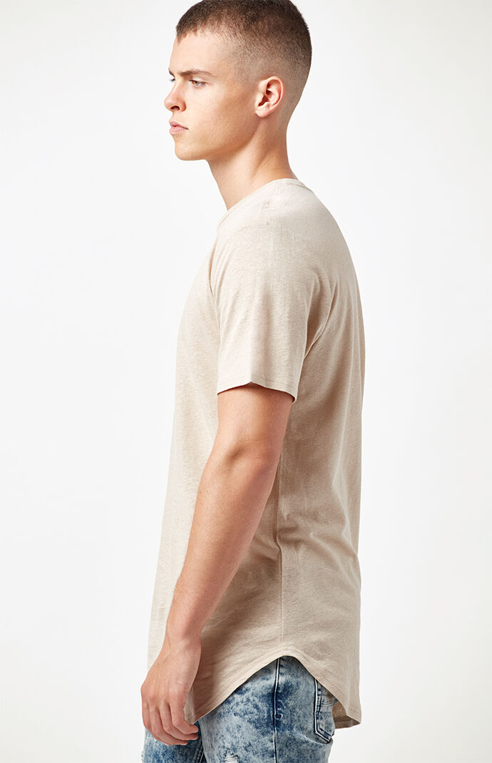All Day Linen Scallop T-Shirt