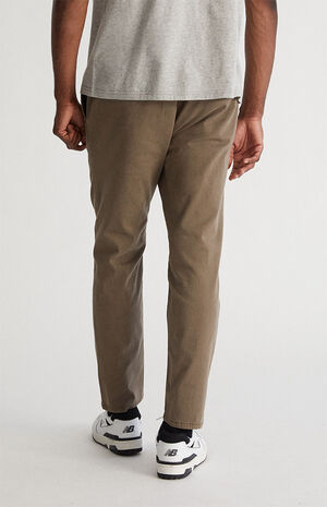 Brown Cotton Twill Trouser Pants image number 3