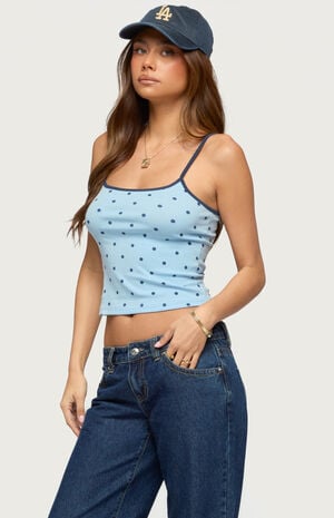 Carlah Contrast Polka Dot Tank Top image number 2