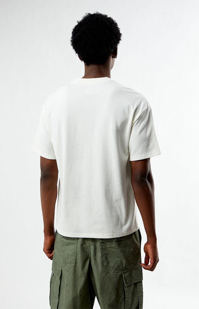 Pacsun Cream Textured T-Shirt