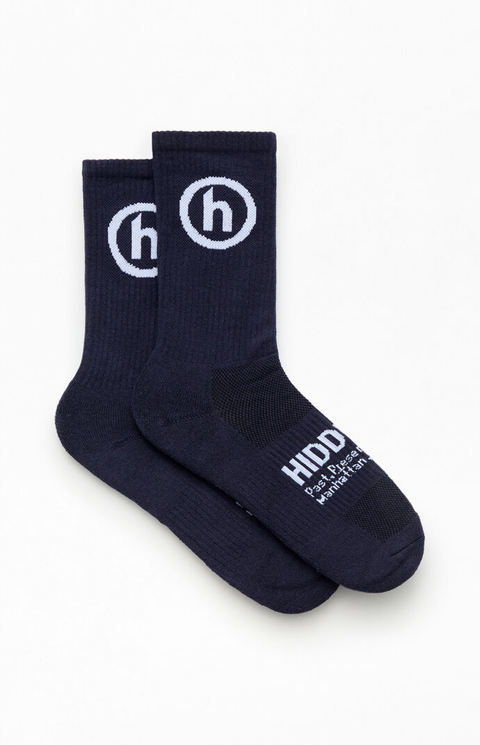 新品S HIDDEN NY Logo Crewneck & Crew socks Hidden NY Navy Classic Crew Socks | Pacsun