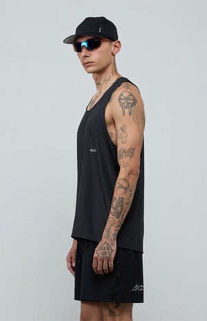 Black Active Perforated&nbsp;Tank Top image number 4