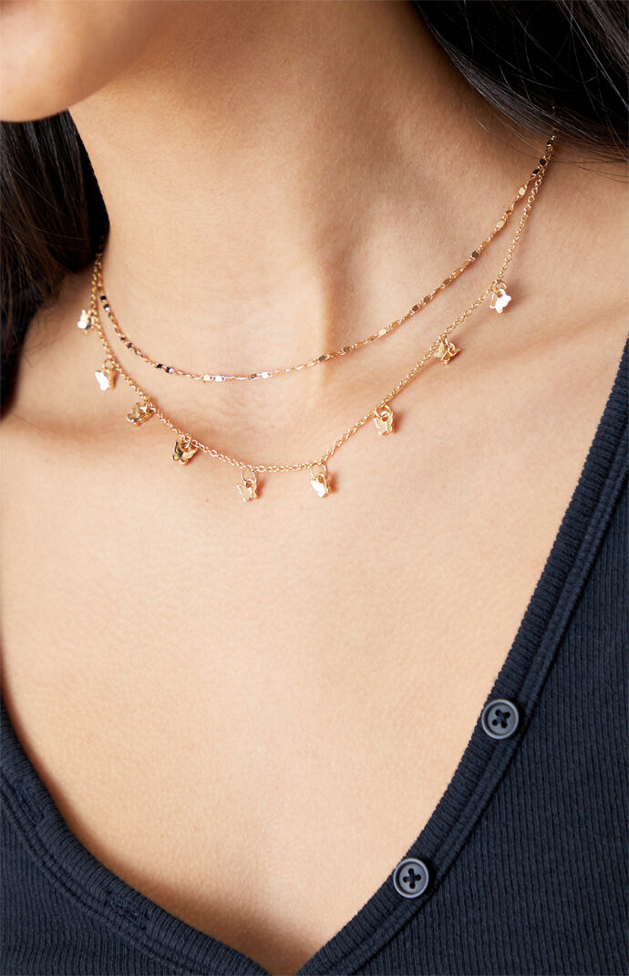 Butterfly Layered Necklace