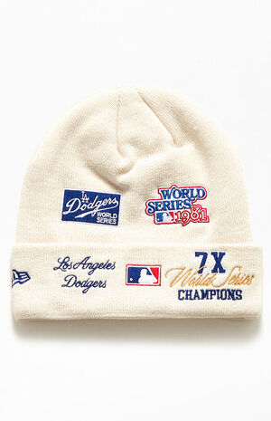 New White LA Dodgers Beanie | PacSun