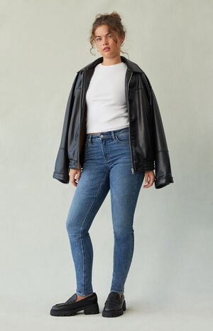 Skinny Jeans Stretch Medium Blue image number 5