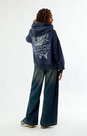 Bass Camo Zip Up Cropped Hoodie image number 5