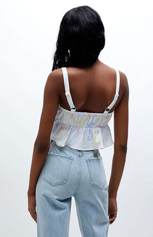 Petite Peplum Tank Top image number 4