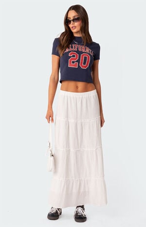 Charlotte Tiered Maxi Skirt Charlotte Tiered Maxi Skirt image number 5