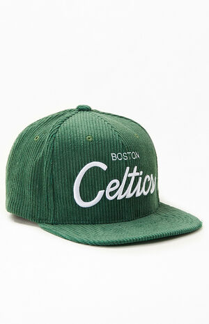 Boston Celtics Corduroy Snapback Hat image number 1