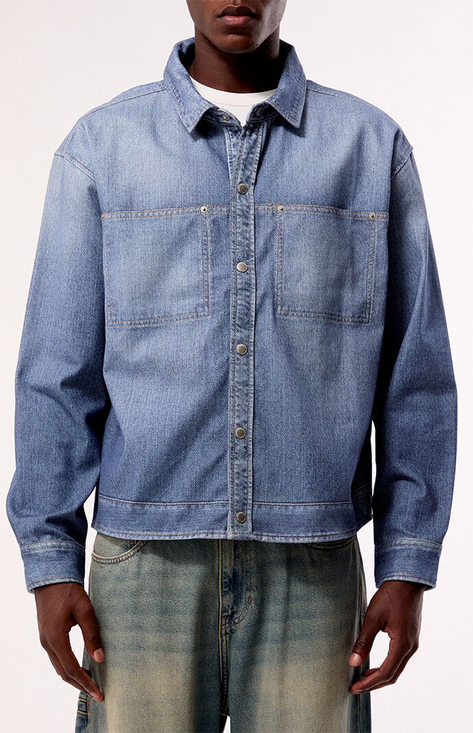 RARE DNM EDIT Medium Indigo Denim Shacket
