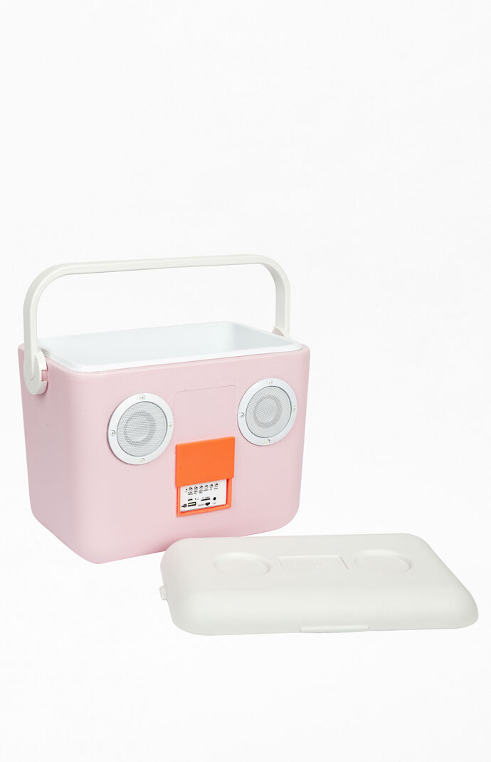 Powder Pink Cooler Box Bluetooth Speaker