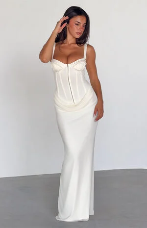 Ginny Satin Corset Maxi Dress image number 1