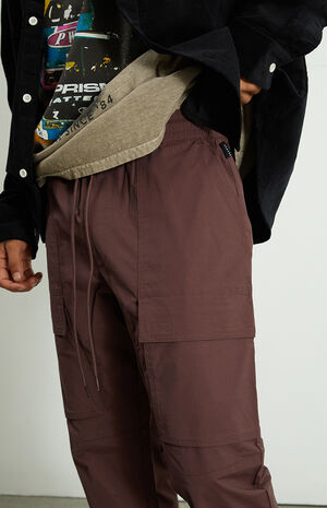 Dark Berry Slim Cargo Comfort Stretch Pants image number 4