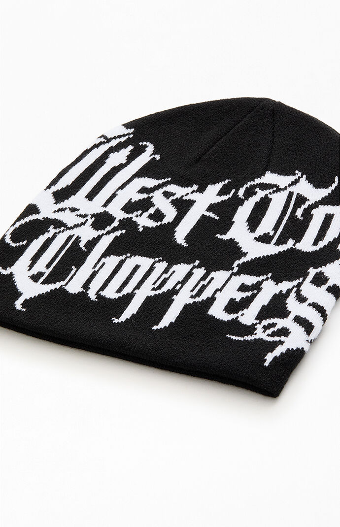 West Coast Choppers Black Gothic Skullcap Beanie | Pacsun