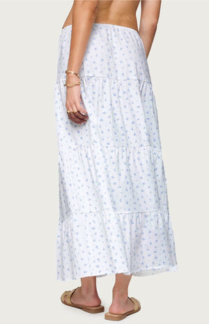 Charley Floral Tiered Maxi Skirt image number 3