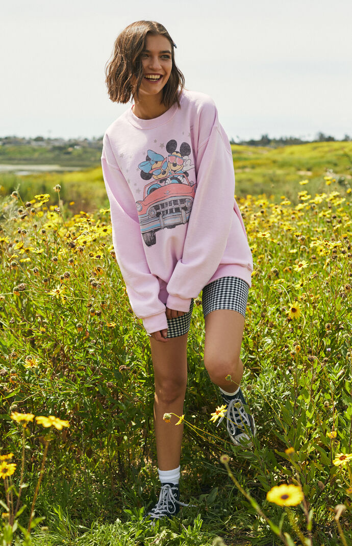 Junk food mickey and minnie sweatshirt