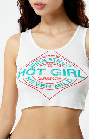 Hot Sauce Cropped Tank Top image number 2
