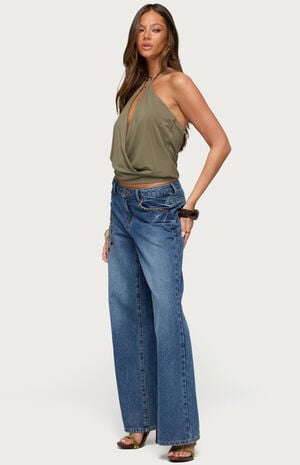 Metta Cutout Halter Top image number 4