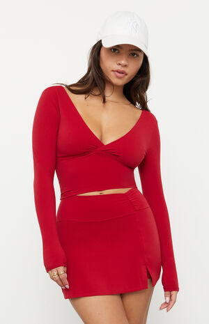 Active Princess Cinched Yoga Mini Skort image number 1