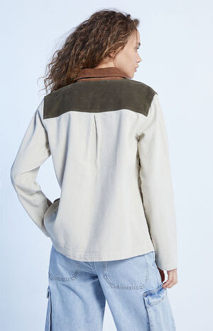 Drill Corduroy Colorblock Jacket image number 4