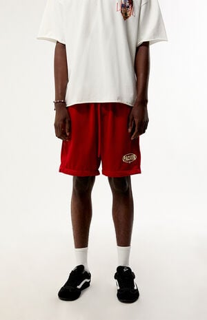 Red Mesh Shorts image number 2
