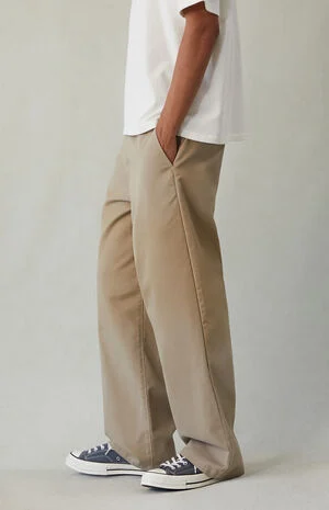 Chino Pants Baggy Khaki Pigment image number 3