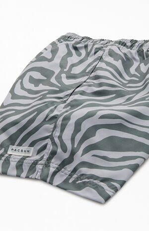 Army Zebra AOP 4.5" Swim Trunks image number 4