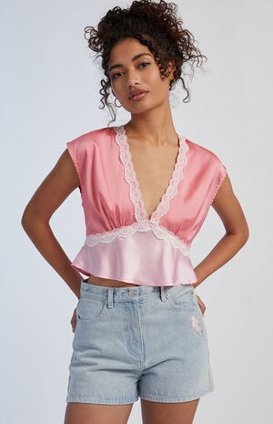 Indigo Denim Shorts image number 1