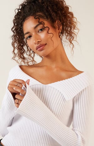 Lane Off-The-Shoulder Sweater image number 2