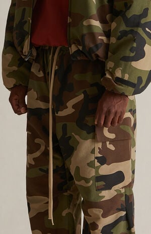 Woodland Camo Military Hooded Jacket image number 5