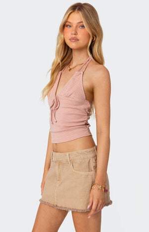 Lanai Striped Halter Top image number 3