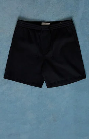 Fleece Black Sweat Shorts image number 1