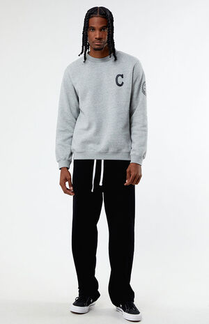 Black Baggy Fleece Sweatpants image number 2