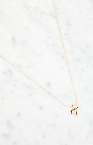 X Initial 14K Gold Plated Necklace image number 2