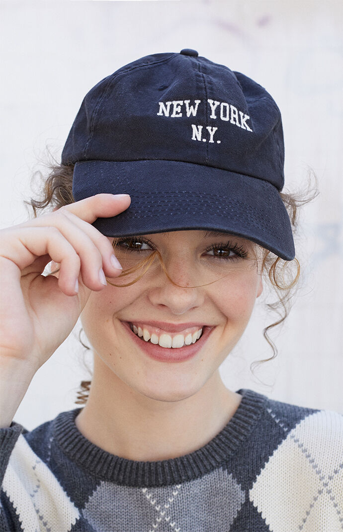 Black New York Dad Hat