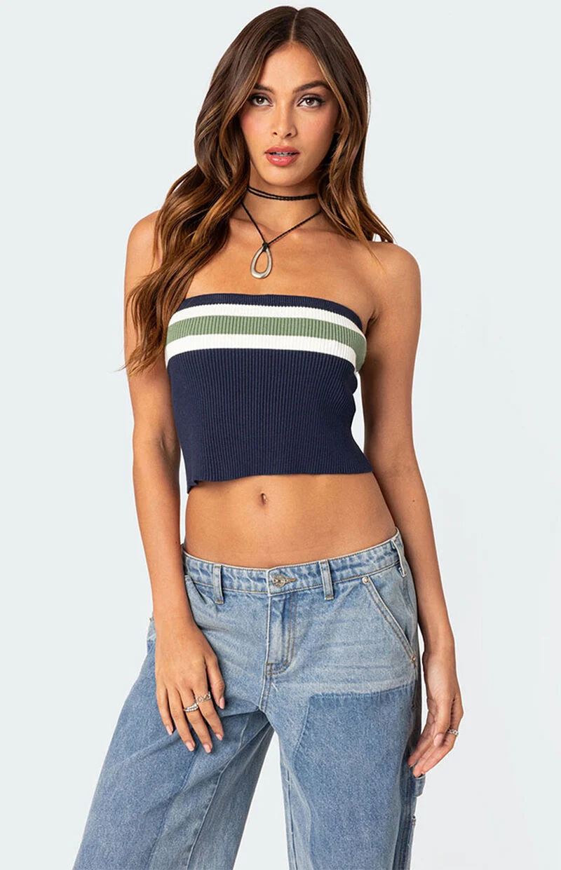 Edikted Cyprus Knit Tube Top Pacsun
