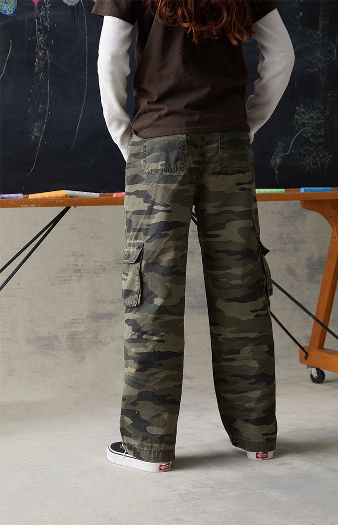 PacSun Kids Camouflage Baggy Cargo Jeans PacSun