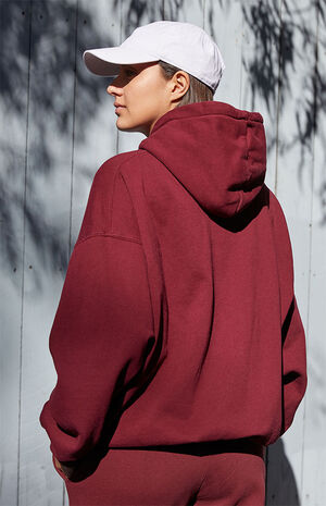 Burgundy Christy New York Hoodie image number 3