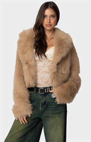Sierra Oversized Faux Fur Jacket